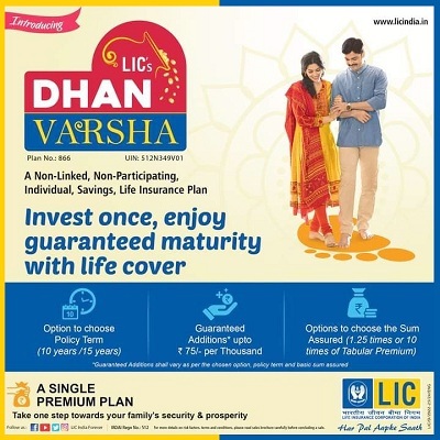 LIC Dhan Varsha Plan 866